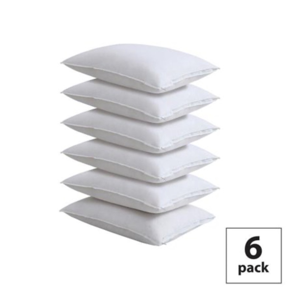 Fresh Ideas 100% Cotton 6-Pack Pillow Protectors, Queen - White NWT